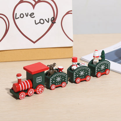 Wooden Christmas Train Christmas Decorations