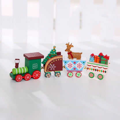 Wooden Christmas Train Christmas Decorations