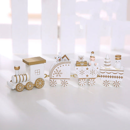 Wooden Christmas Train Christmas Decorations